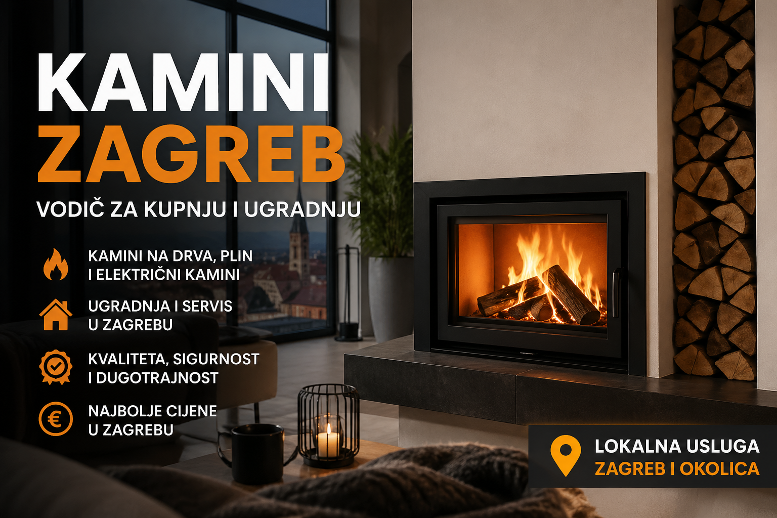Kamini Zagreb – moderan način grijanja za 5