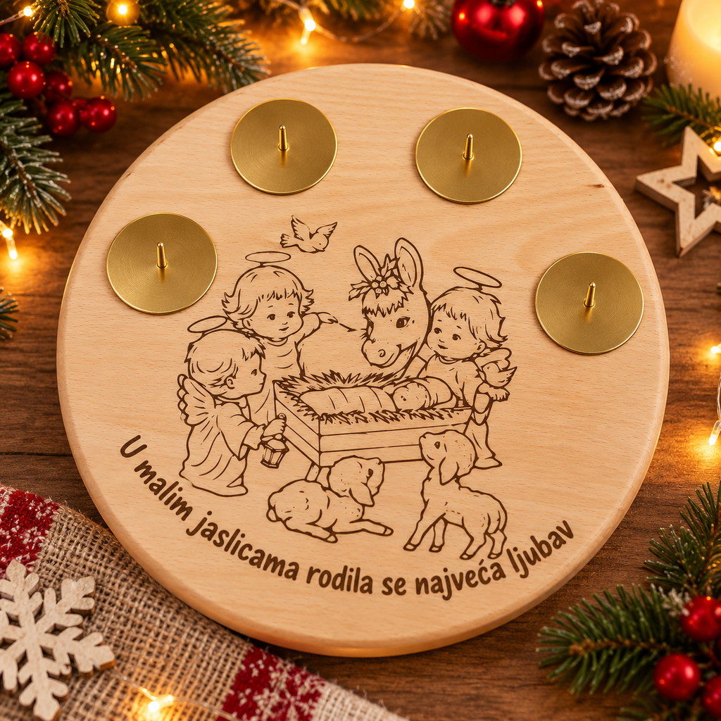 dječji adventski vijenac